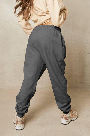 Heart Graphic Drawstring Elastic Waist Sweatpants - MXSTUDIO.COM