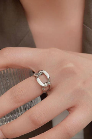 Heartening Open 925 Sterling Silver Ring-MXSTUDIO.COM