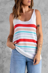 Hello Summer Knit Scoop Neck Tank Top - MXSTUDIO.COM