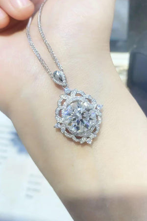 High-End Zircon Accent 5 Carat Moissanite Necklace - MXSTUDIO.COM