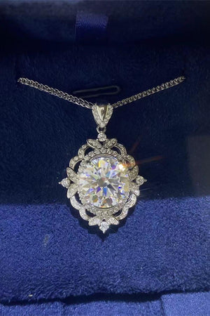 High-End Zircon Accent 5 Carat Moissanite Necklace - MXSTUDIO.COM