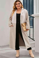 High-Grade Longline Plus Size Women's Trench Coat - MXSTUDIO.COM