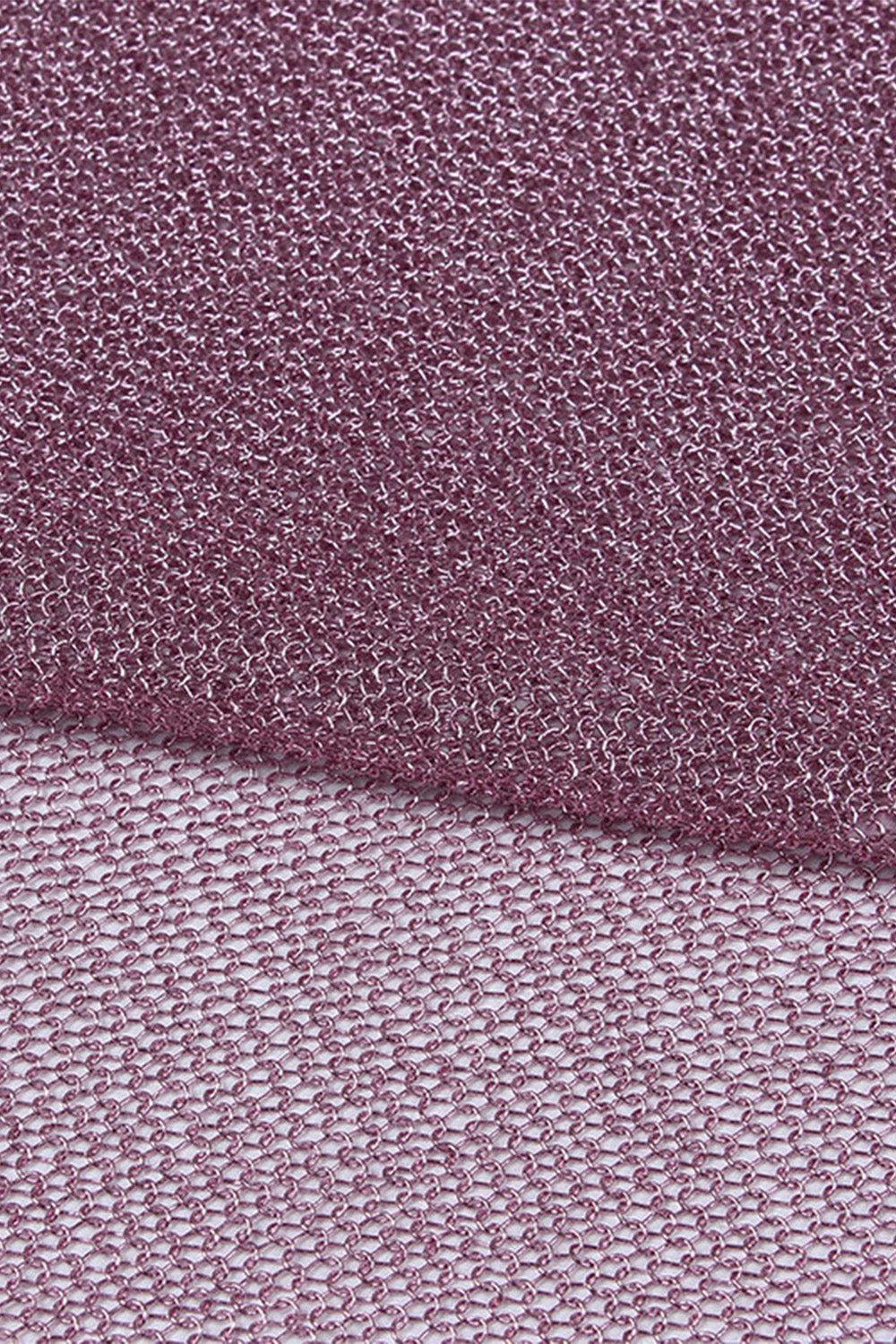 a close up view of a purple fabric