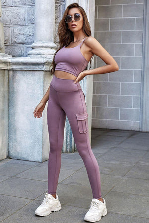 High-Rise Pockets Leggings-MXSTUDIO.COM