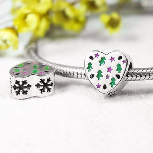 Holiday Vibe One Piece Heart Bead Charm-MXSTUDIO.COM