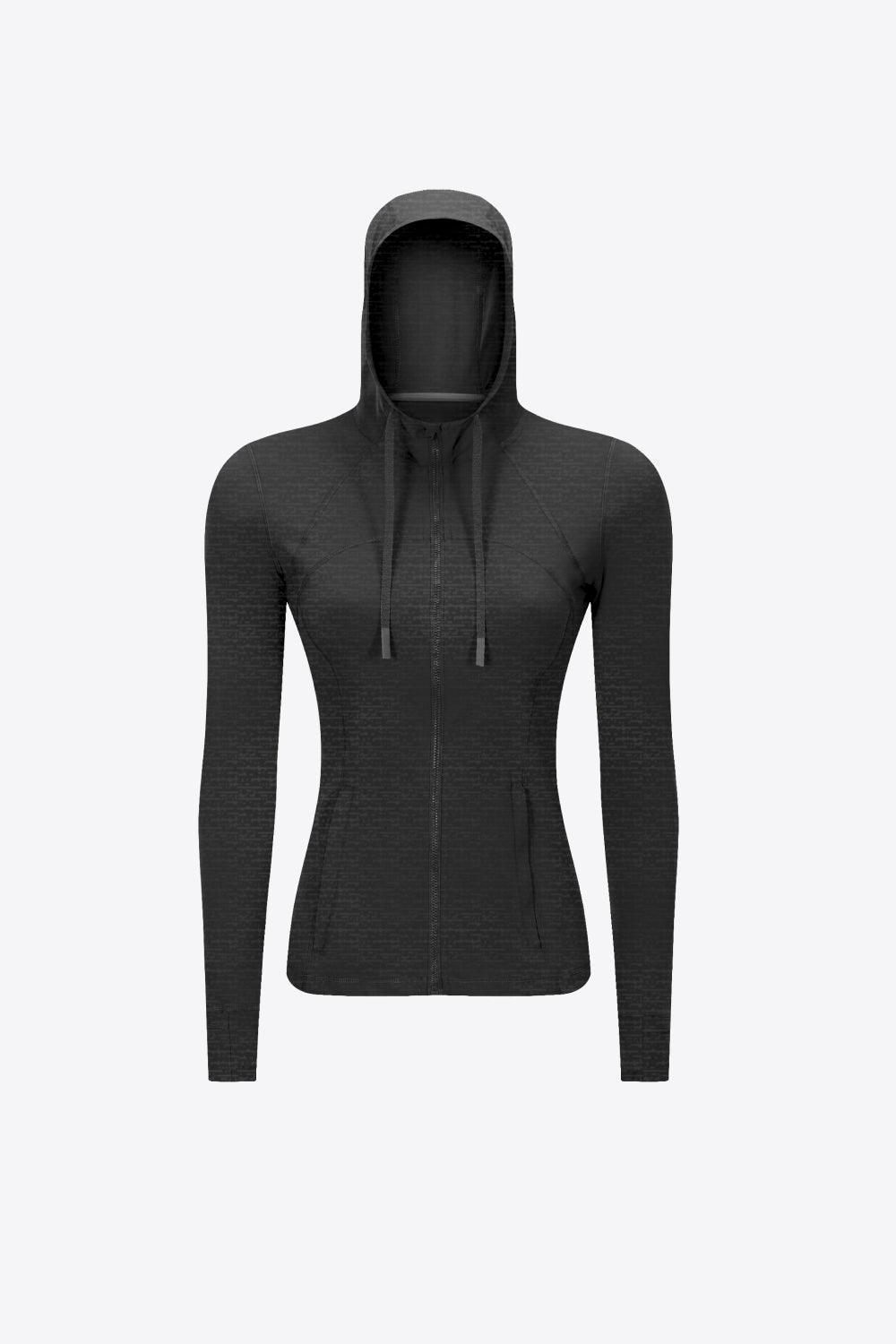 Hooded Athletic Jacket With Pockets - MXSTUDIO.COM