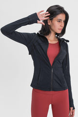 Hooded Athletic Jacket With Pockets - MXSTUDIO.COM