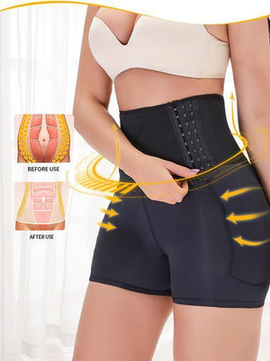 a woman wearing a waist belt and panties