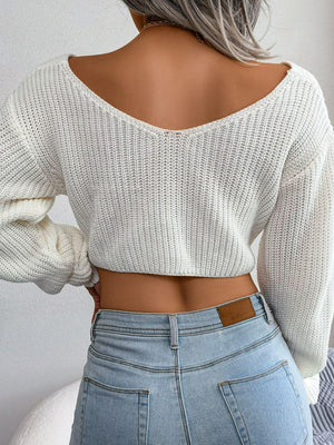 Hot Cropped Sweater - MXSTUDIO.COM