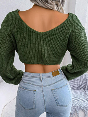 Hot Cropped Sweater - MXSTUDIO.COM