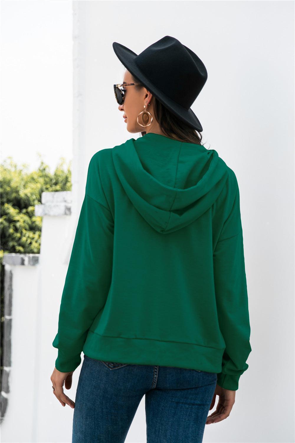 I 'am What I 'am Kangaroo Pocket Green Hoodie - MXSTUDIO.COM