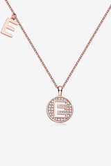 Iconic A to J Pendant Moissanite Necklace-MXSTUDIO.COM