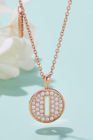 Iconic A to J Pendant Moissanite Necklace-MXSTUDIO.COM