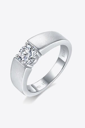 Iconic Platinum-Plated 1 Carat Moissanite Ring - MXSTUDIO.COM