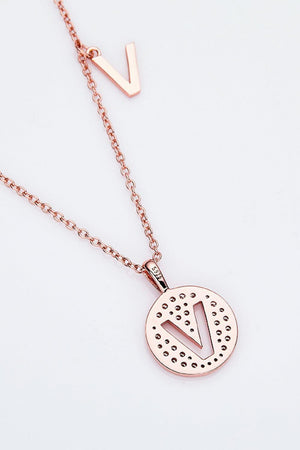 Iconic U to Z Pendant Moissanite Necklace-MXSTUDIO.COM