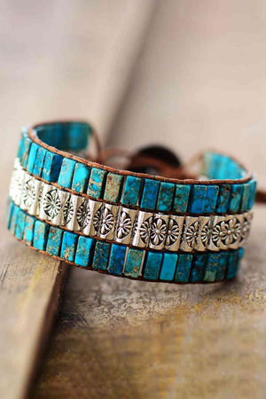 Ideal Accord Triple Layer Natural Stone Bracelet-MXSTUDIO.COM