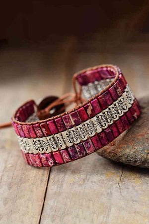 Ideal Accord Triple Layer Natural Stone Bracelet-MXSTUDIO.COM