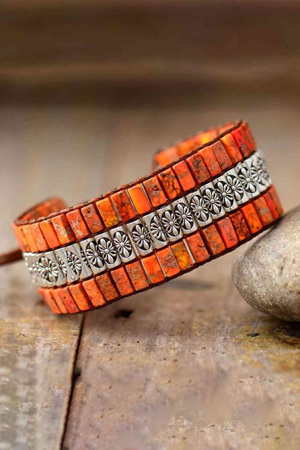 Ideal Accord Triple Layer Natural Stone Bracelet-MXSTUDIO.COM