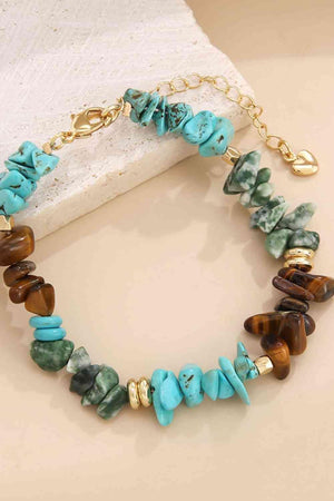 Ideal Match Turquoise & Natural Stone Fashion Bracelet-MXSTUDIO.COM