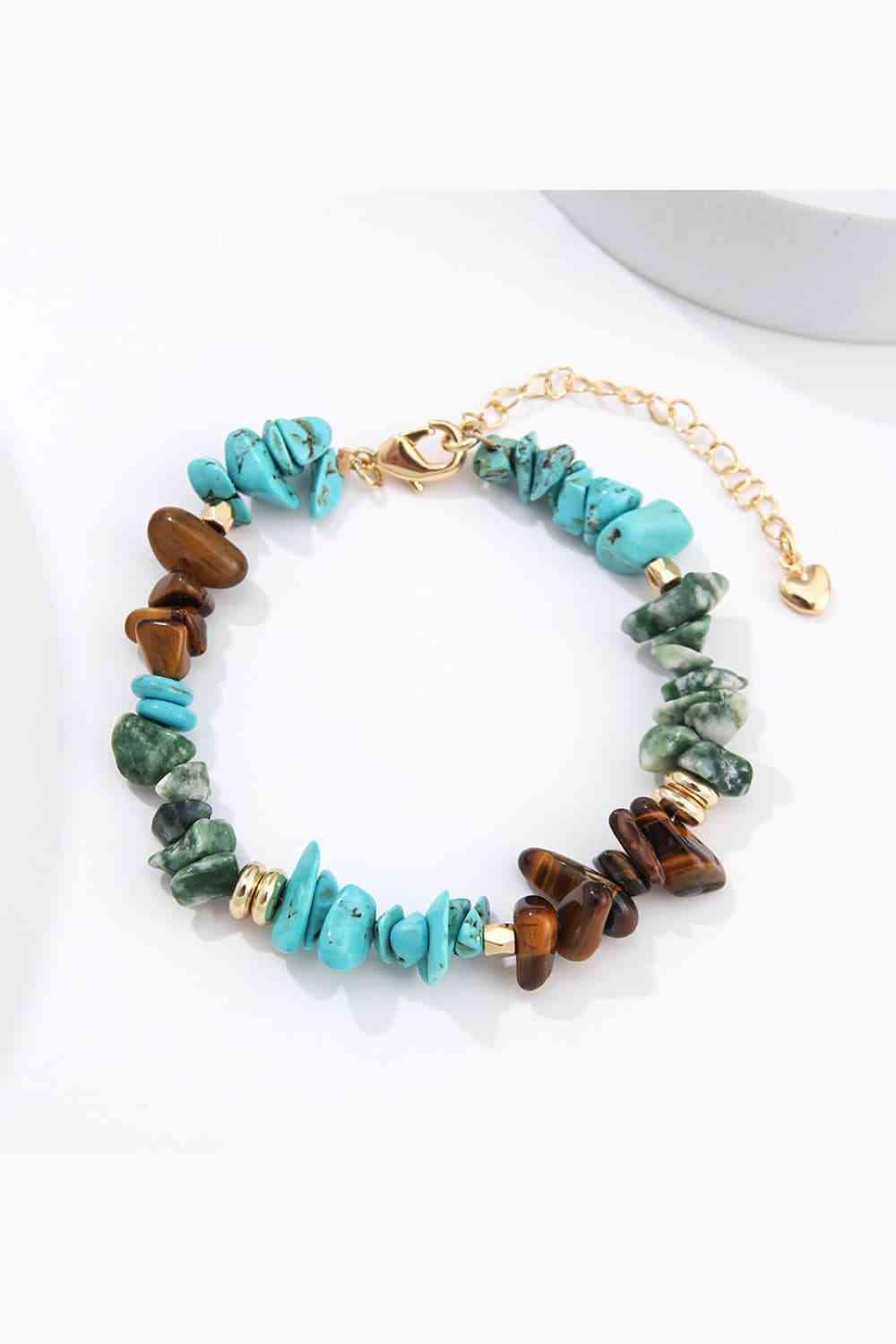 Ideal Match Turquoise & Natural Stone Fashion Bracelet-MXSTUDIO.COM