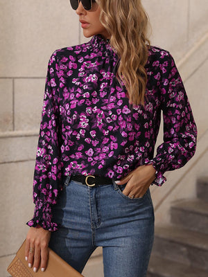 I'm In Control Floral Long Sleeve Blouse - MXSTUDIO.COM