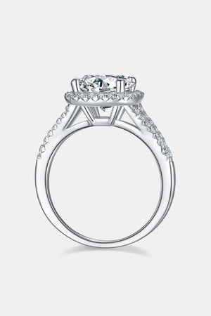 Impactful Souvenir Halo 3 Carat Moissanite Ring - MXSTUDIO.COM