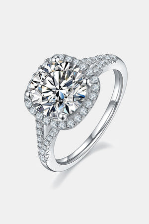 Impactful Souvenir Halo 3 Carat Moissanite Ring - MXSTUDIO.COM