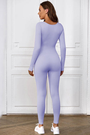 Impeccable Fit Long Sleeve Active Jumpsuit - MXSTUDIO.COM