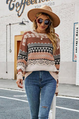 Impeccable Warmth Geometric Sweater - MXSTUDIO.COM