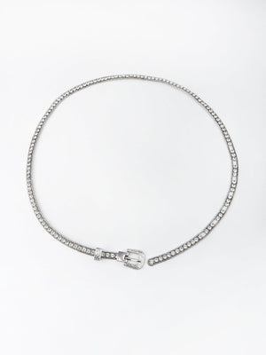 Impeccably Dressed Rhinestone Chain Belt - MXSTUDIO.COM