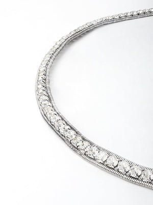 Impeccably Dressed Rhinestone Chain Belt - MXSTUDIO.COM