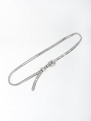 Impeccably Dressed Rhinestone Chain Belt - MXSTUDIO.COM