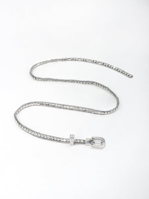 Impeccably Dressed Rhinestone Chain Belt - MXSTUDIO.COM