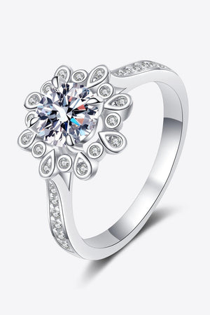 Impress Me 925 Sterling Silver 1 Carat Moissanite Ring - MXSTUDIO.COM