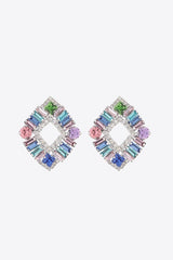 In Fashion Glass Stone Multicolor Earrings - MXSTUDIO.COM