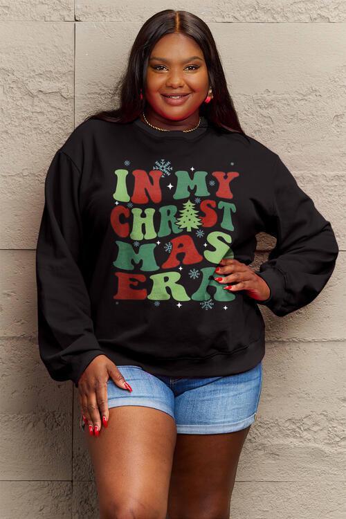 In My Christmas Era Plus Size Graphic Sweatshirt-MXSTUDIO.COM