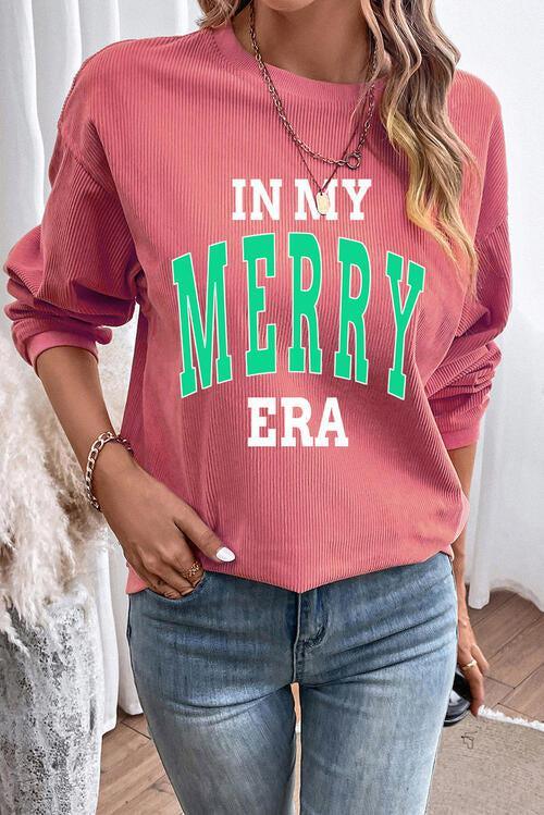 In My Merry Era Crew Neck Christmas Sweatshirt-MXSTUDIO.COM