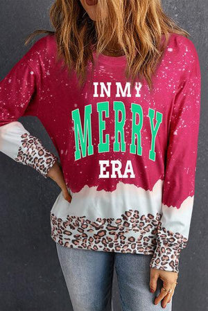 In My Merry Era Leopard Christmas Sweatshirt-MXSTUDIO.COM