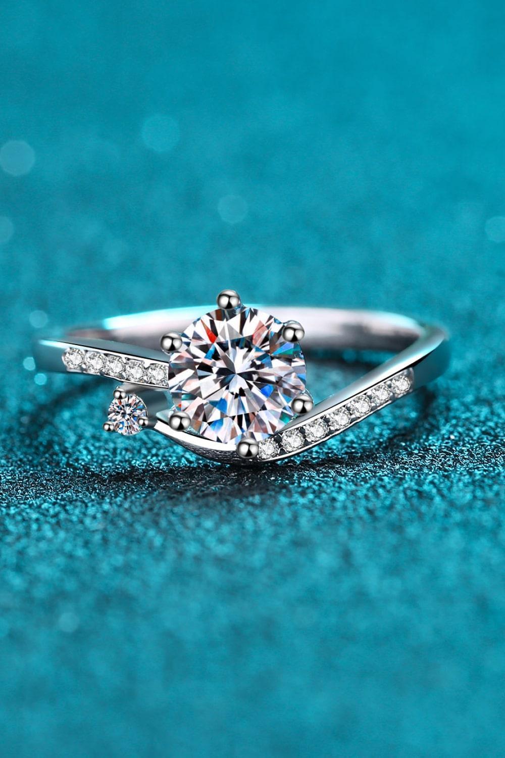 In My Thoughts 925 Sterling Silver Moissanite Ring - MXSTUDIO.COM