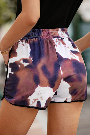 In-Thing Tie-Dye Drawstring Waist Shorts - MXSTUDIO.COM