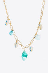 In Vogue Multi-Charm Gold Plated Chain Necklace - MXSTUDIO.COM