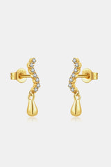 Incomparable Zircon Accent Sterling Silver Drop Earrings - MXSTUDIO.COM