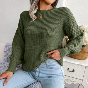 Incredible Drop Shoulder Cable Knit Sweater - MXSTUDIO.COM