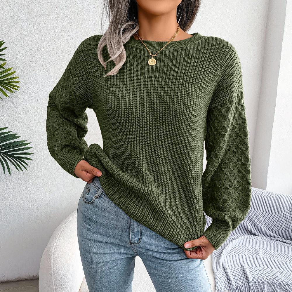 Incredible Drop Shoulder Cable Knit Sweater - MXSTUDIO.COM