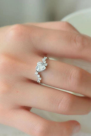 Incredible Love Heart 1 Carat Moissanite Ring - MXSTUDIO.COM