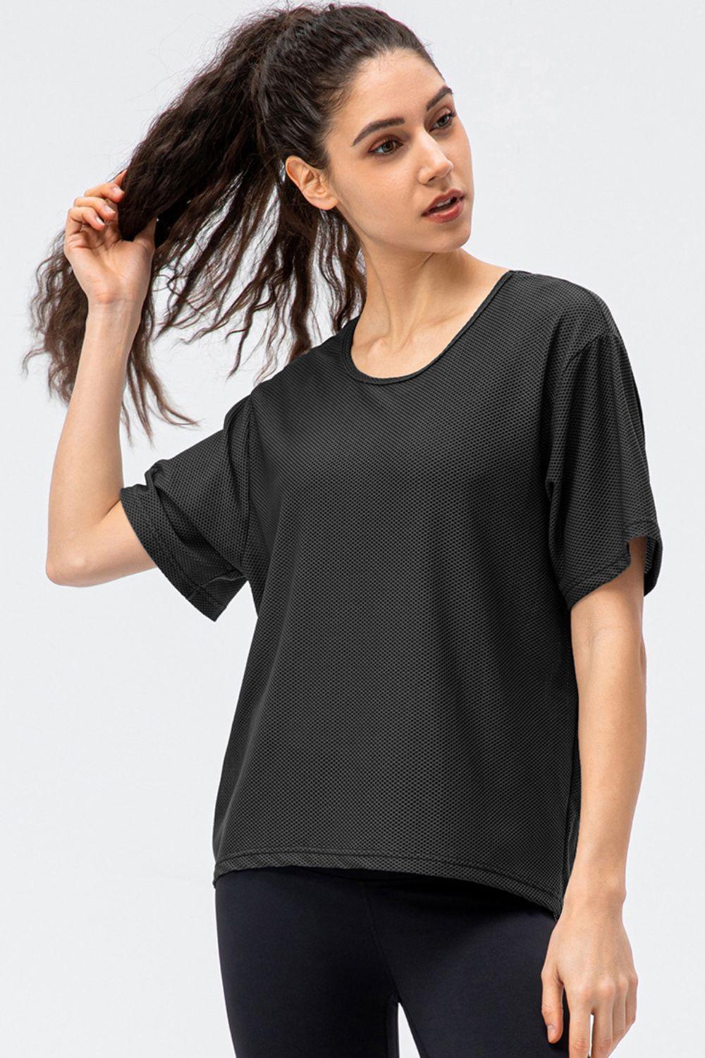 Incredibly Comfy Crew Neck Short Sleeve Active Tee - MXSTUDIO.COM