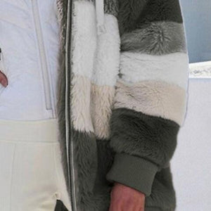 Incredibly Soft Zip-Up Faux Fur Hooded Jacket-MXSTUDIO.COM
