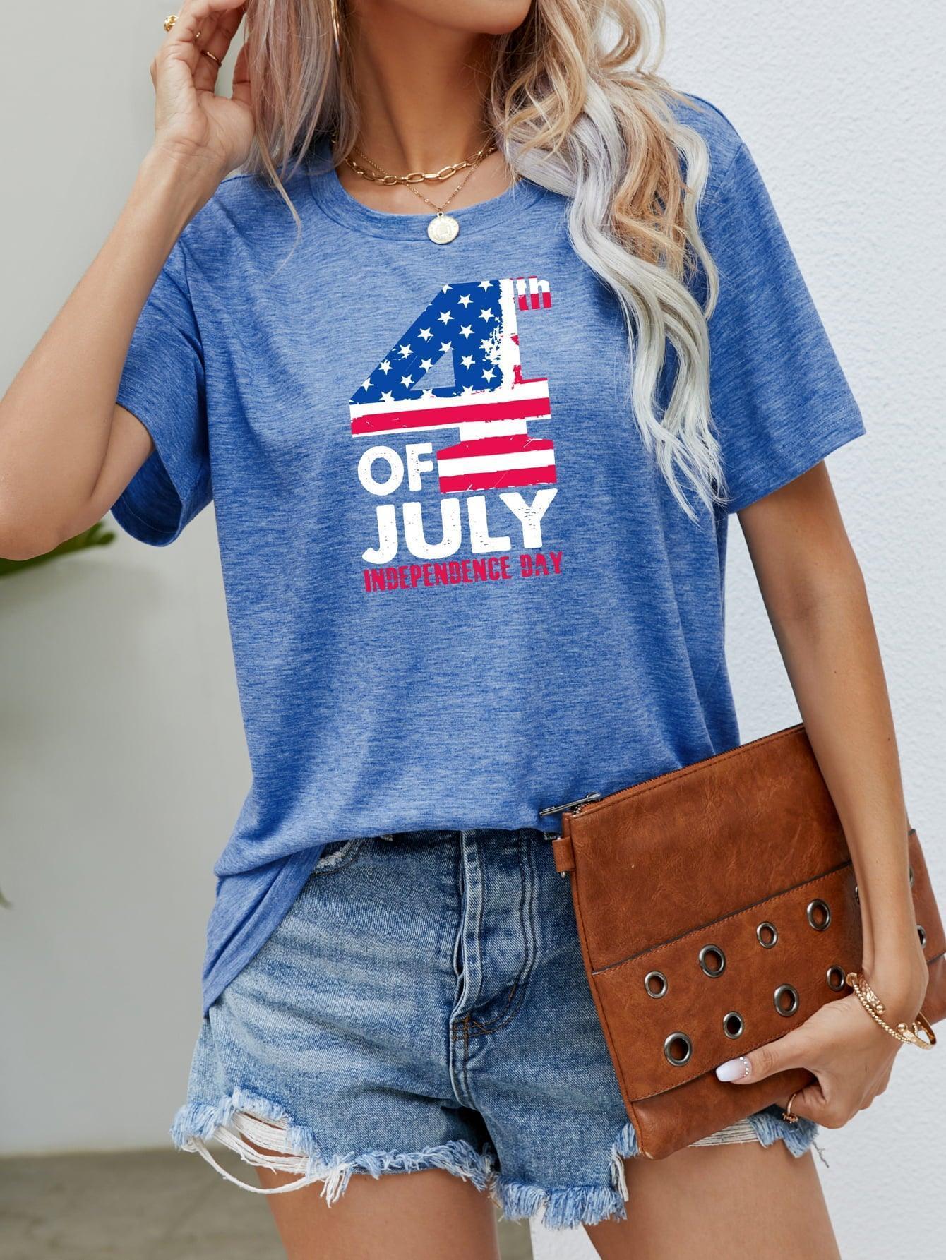 Independence Day US Flag 4th of July T Shirt - MXSTUDIO.COM