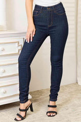 Infinite Styling Embroidered Plus Size Skinny Jeans - MXSTUDIO.COM
