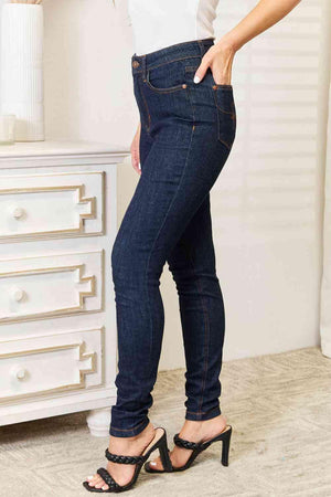 Infinite Styling Embroidered Plus Size Skinny Jeans - MXSTUDIO.COM